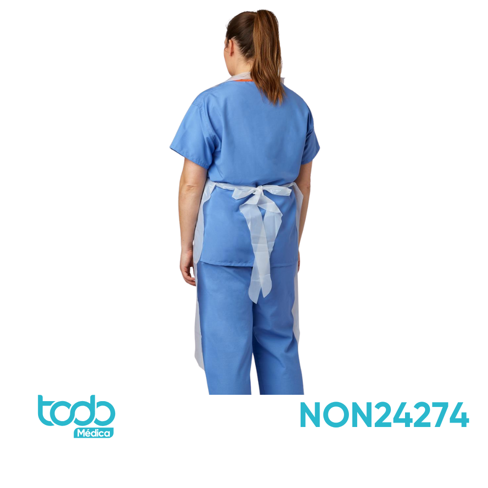 Delantal Desechable de Plástico Ligero Impermeable 70 x 115 cm