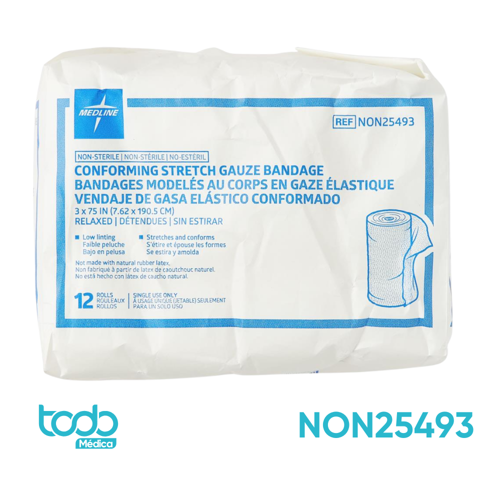 Venda Conforming Kling de 3" x 1.9 m – No Estéril