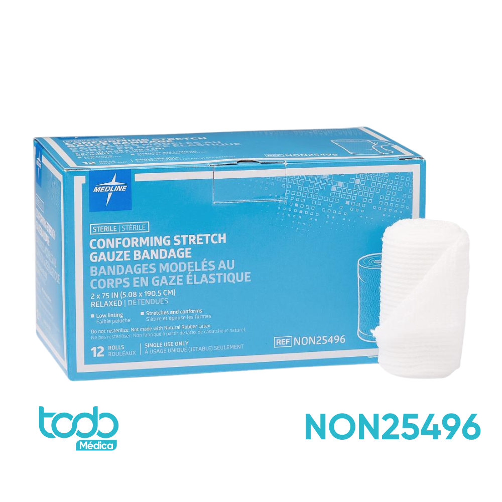 Venda de Gasa Tipo Kling Estéril – 2" x 2M