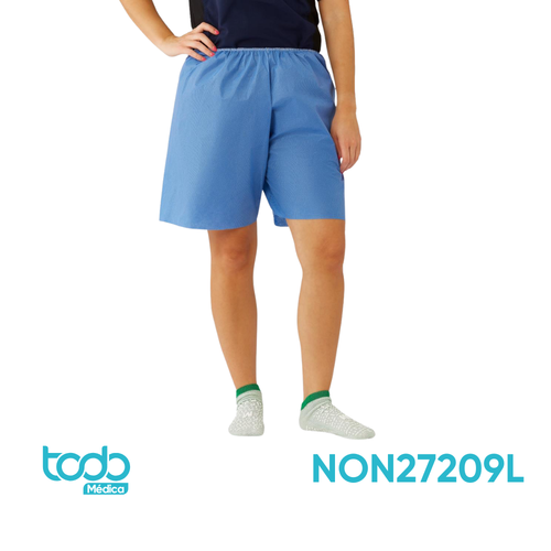 Pantalón Corto Desechable SMS Multicapa – Talla L | Azul