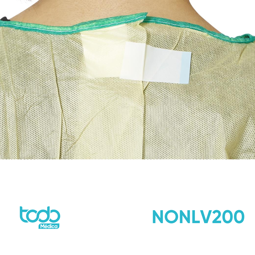 Bata de Aislamiento Nivel 2 – Color Amarillo – Talla L (Paquete x10)