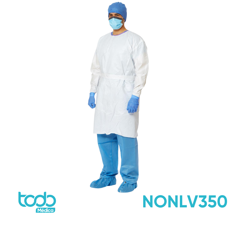 Bata de Aislamiento Blanca Nivel 3 – Talla L