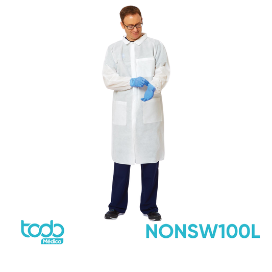 Gabacha Desechable con Broches – Talla L