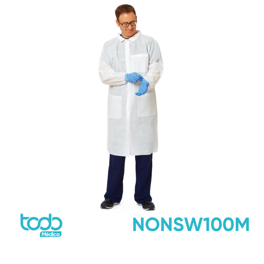 Gabacha Desechable con Broches – Talla M | Medline (Paquete con 10 unidades)