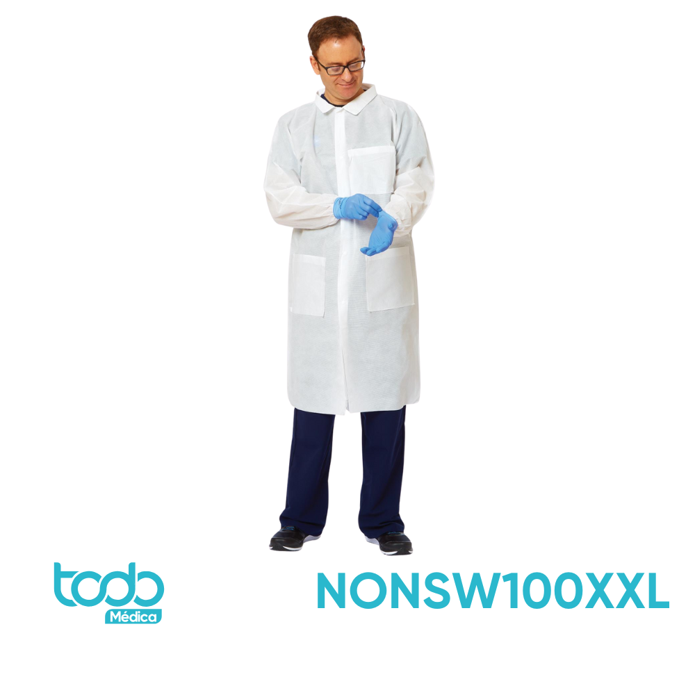 Gabacha Desechable con Broches Talla XXL – Protección Cómoda y Funcional