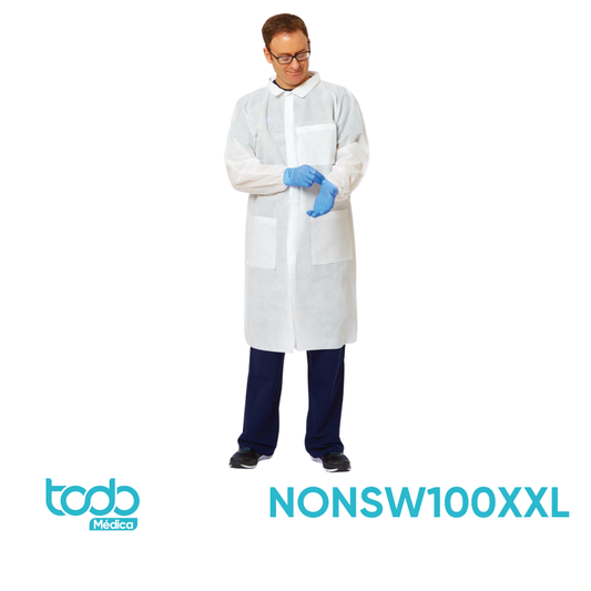 Gabacha Desechable con Broches Talla XXL – Protección Cómoda y Funcional