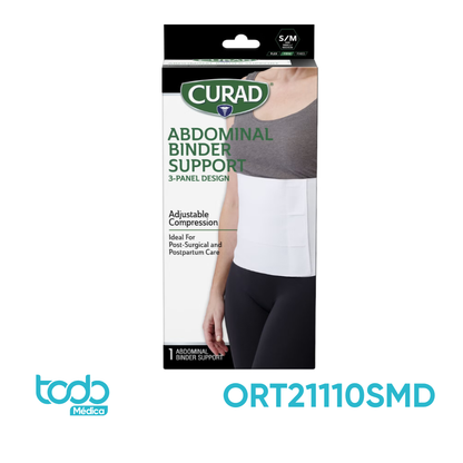 Faja Abdominal Curad Post-Operatoria – 3 Paneles – S/M (30–45")