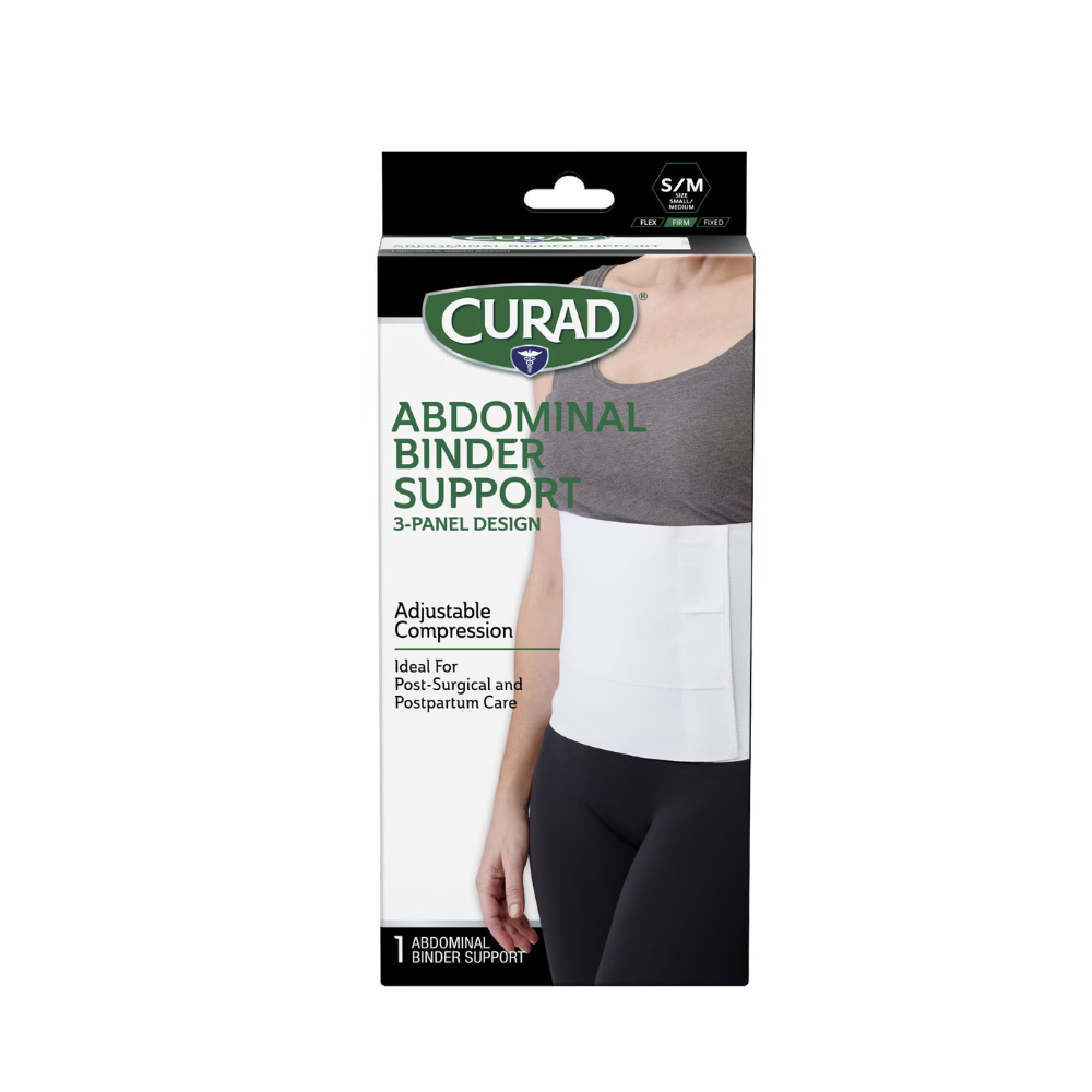Faja Abdominal Curad Post-Operatoria – 3 Paneles – S/M (30–45")