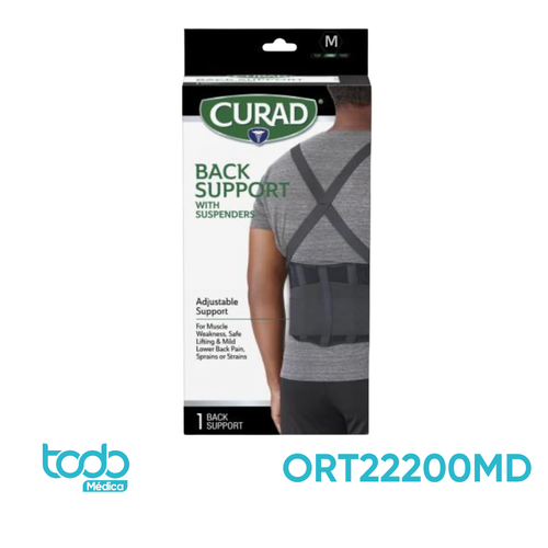 Cinturón Lumbar con Soporte Metálico – Talla M