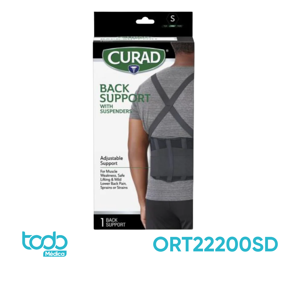 Cinturón Lumbar con Soporte Metálico – Talla S