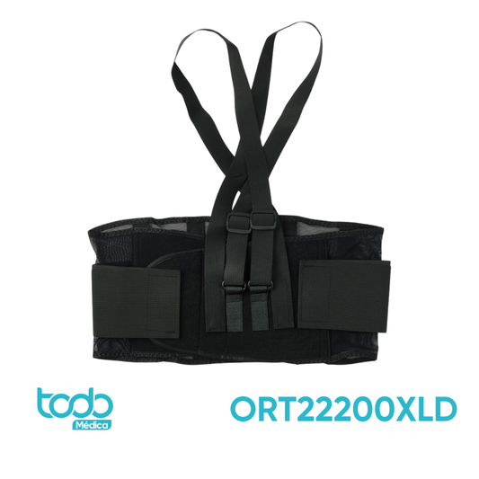 Cinturón Lumbar con Soporte Metálico – Talla XL