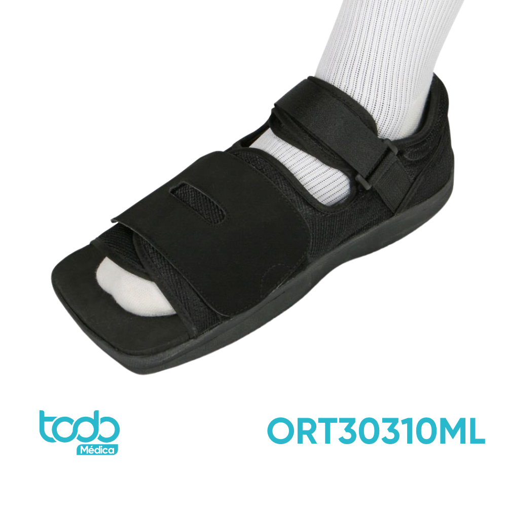 Zapato Postoperatorio para Hombre – Talla L – Color Negro