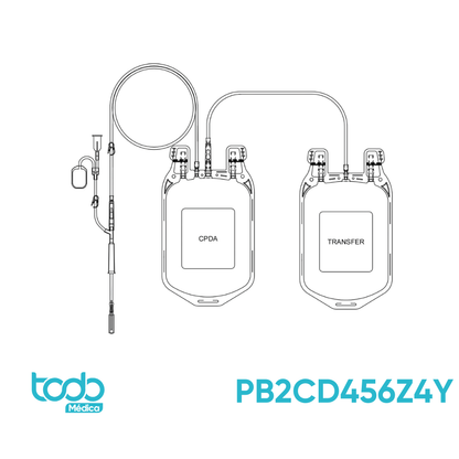 Bolsa para Sangre Doble CPDA-1 de 450 ml