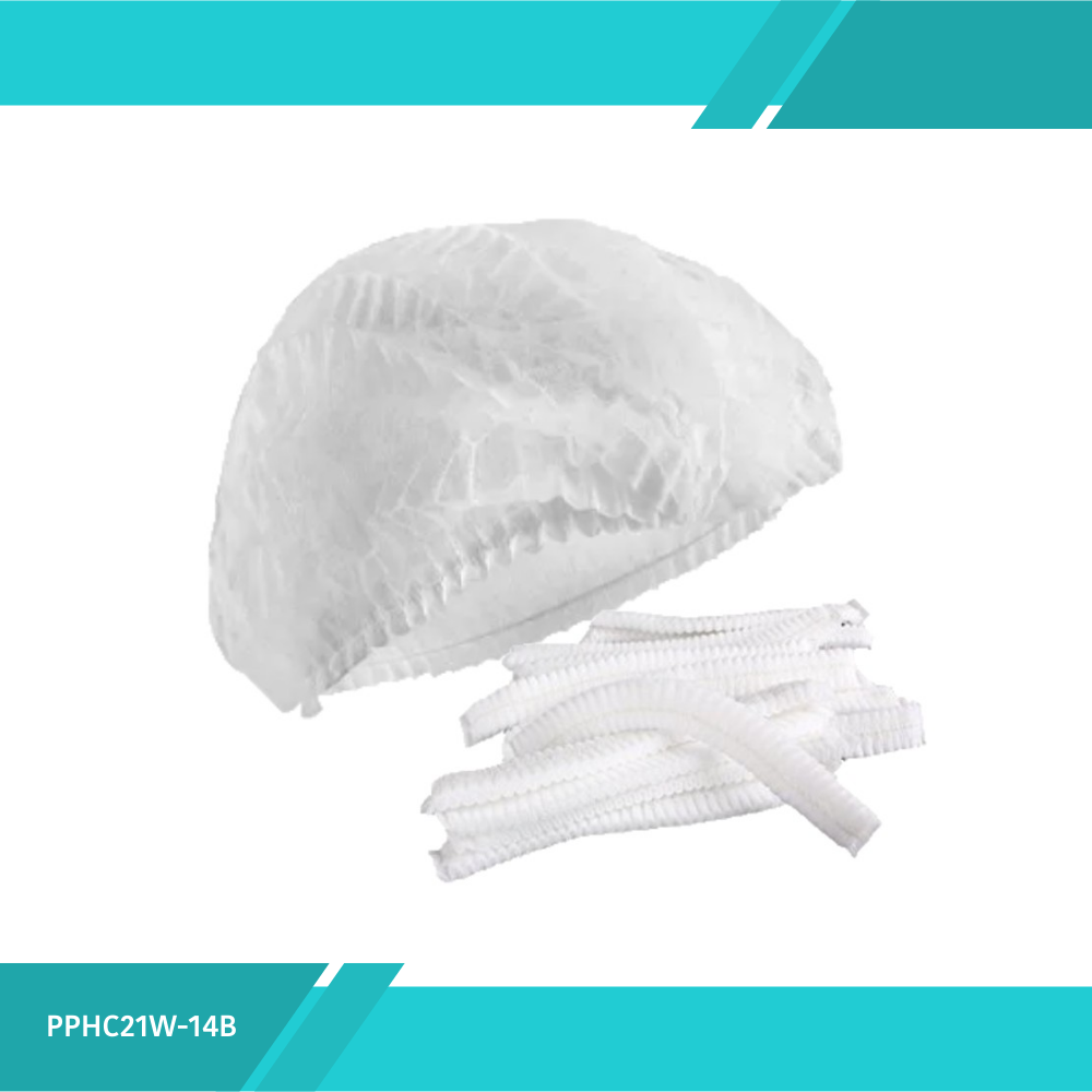 Gorro Desechable Color Blanco Tipo Clip