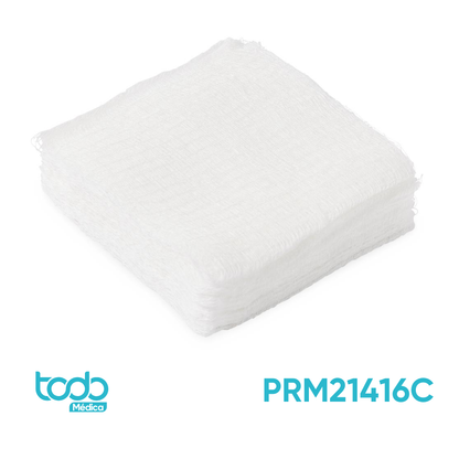 Apósito de Gasa Estéril 4"x4" (16 capas) – Caja con 200 unidades