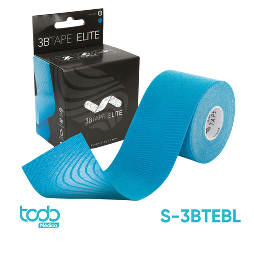 Vendaje Neuromuscular Elite Azul – Kinesiology Tape Premium – Rollo 2" x 5 m