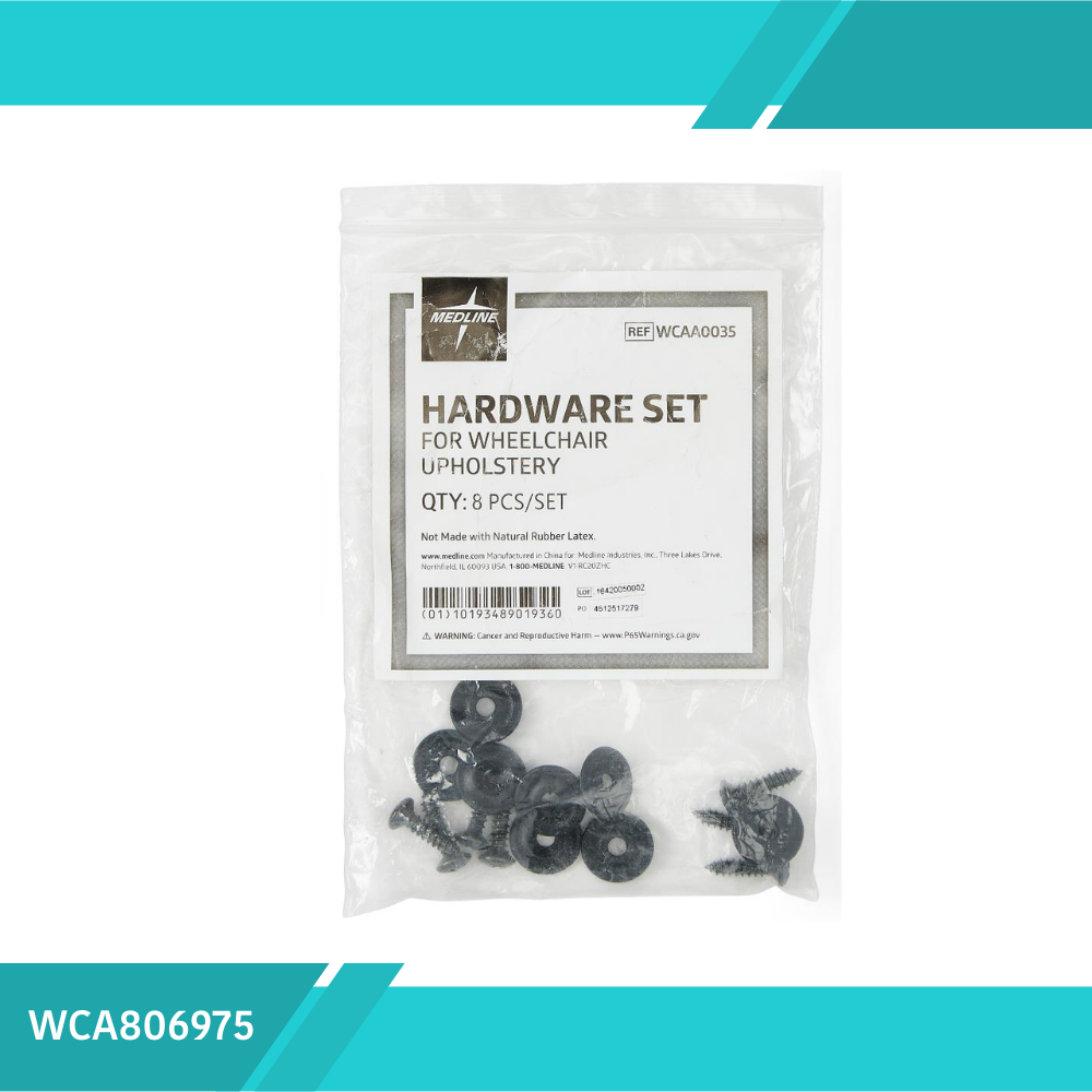 SET DE TORNILLOS Y ARANDELAS PARA ASIENTO Y TAPICERÍA DE ESPALDA PARA SILLA DE RUEDAS