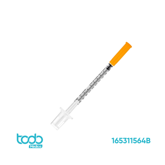 Jeringa para Insulina  Ultrafina 0.5 ml (50 U) 31G × 1/2" – Caja con 100 Unidades