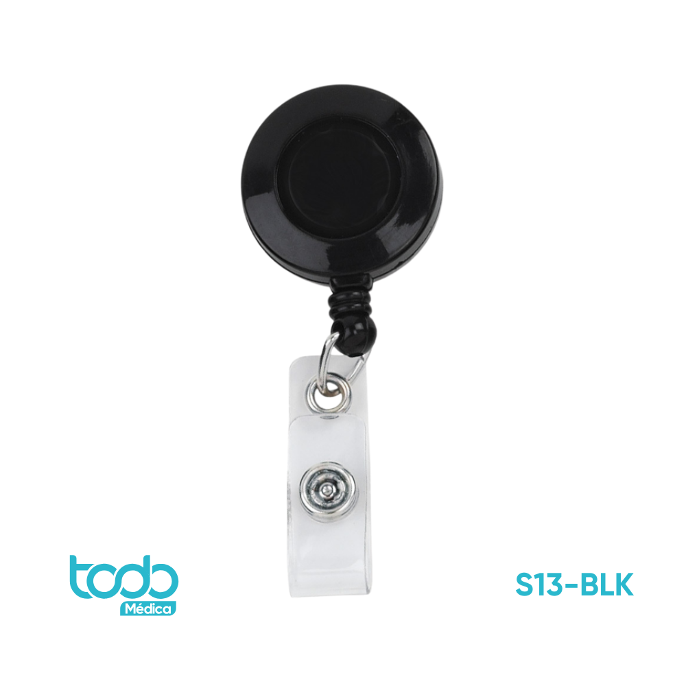 Cordón Identificador Prestige Negro Retráctil
