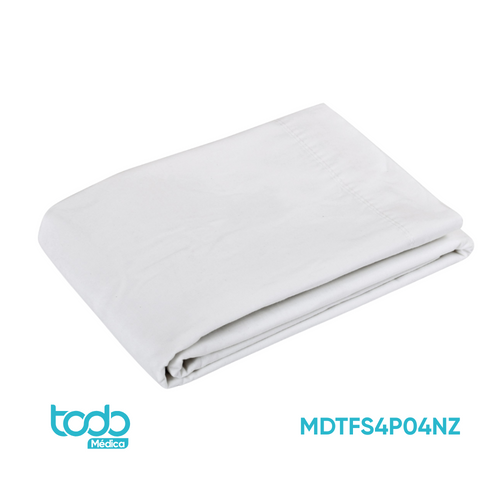 SÁBANA PLANA REUSABLE COLOR BLANCO DE 264X152CM