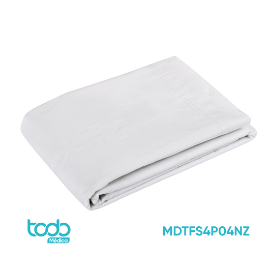 SÁBANA PLANA REUSABLE COLOR BLANCO DE 264X152CM