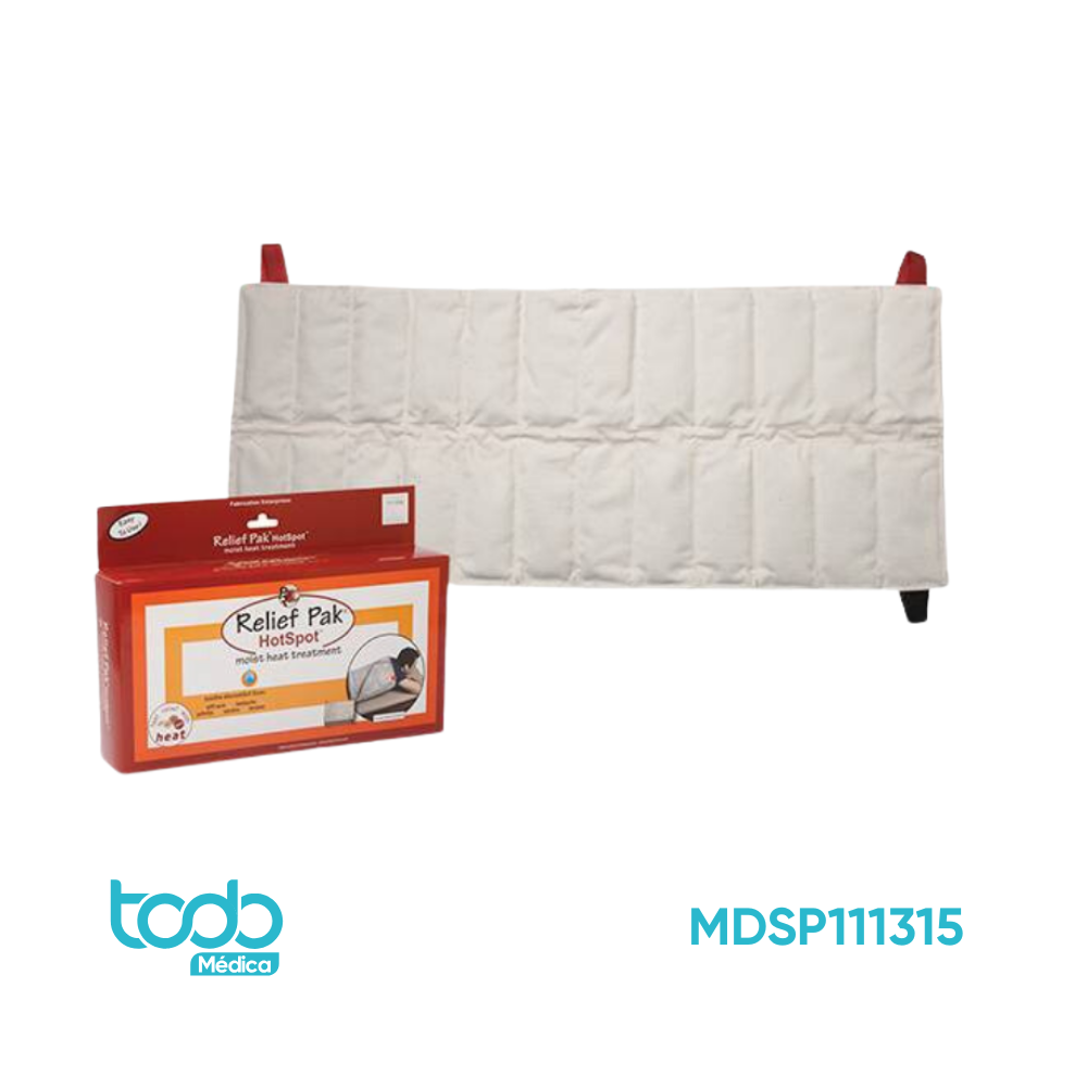 Compresa Húmeda/Caliente Reutilizable para espalda de 10X24"