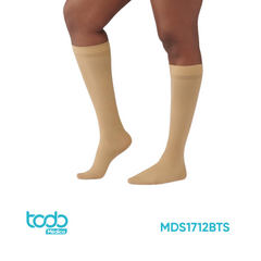 MEDIA COMPRESION 8-15 PARA RODILLA COLOR BEIGE - TALLA M CORTA