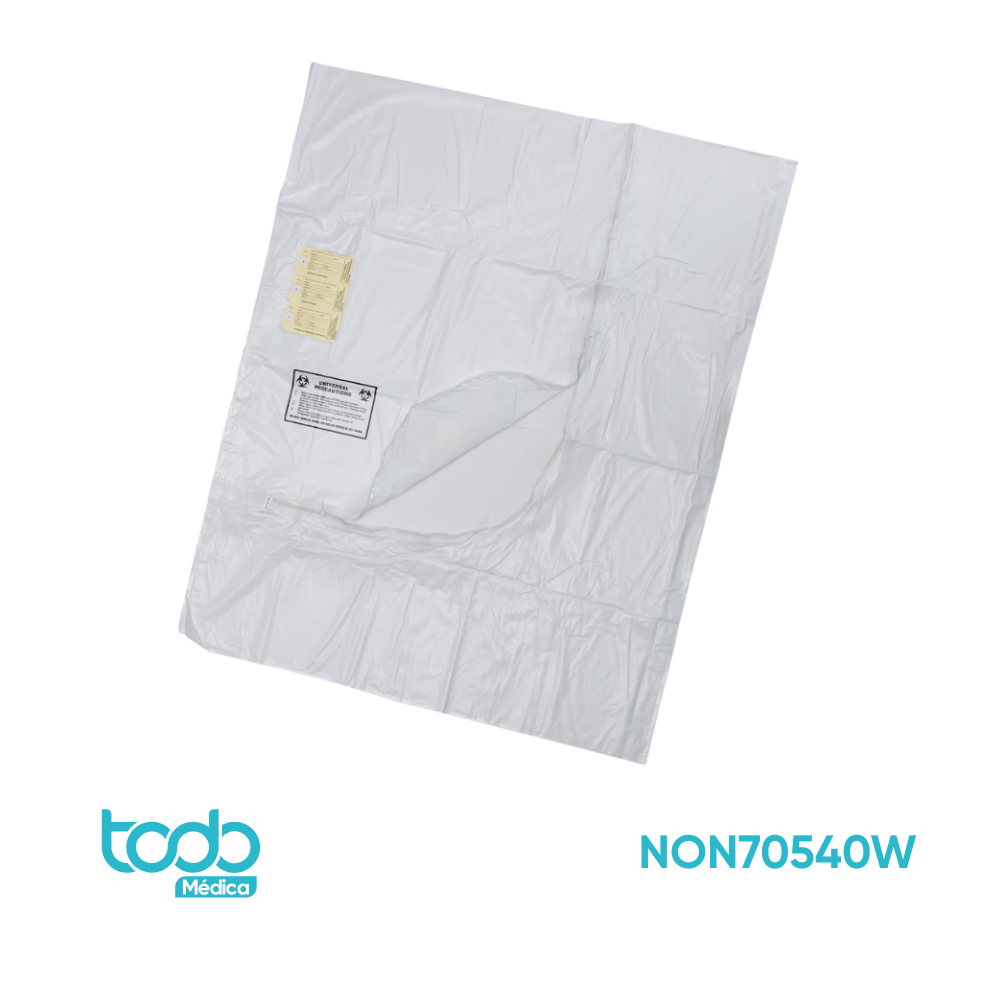 BOLSA POST MORTEM DE VINYL COLOR BLANCO 91X228CM