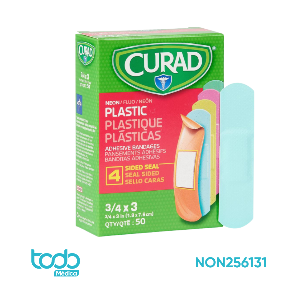 Curita plástica Neón de 3/4X3